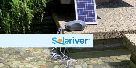Solariver™ Solar Pond Aerator in use