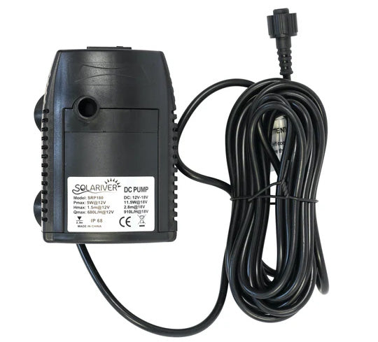 Replacement Solar Water Pump (160+GPH, 12v DC Submersible)