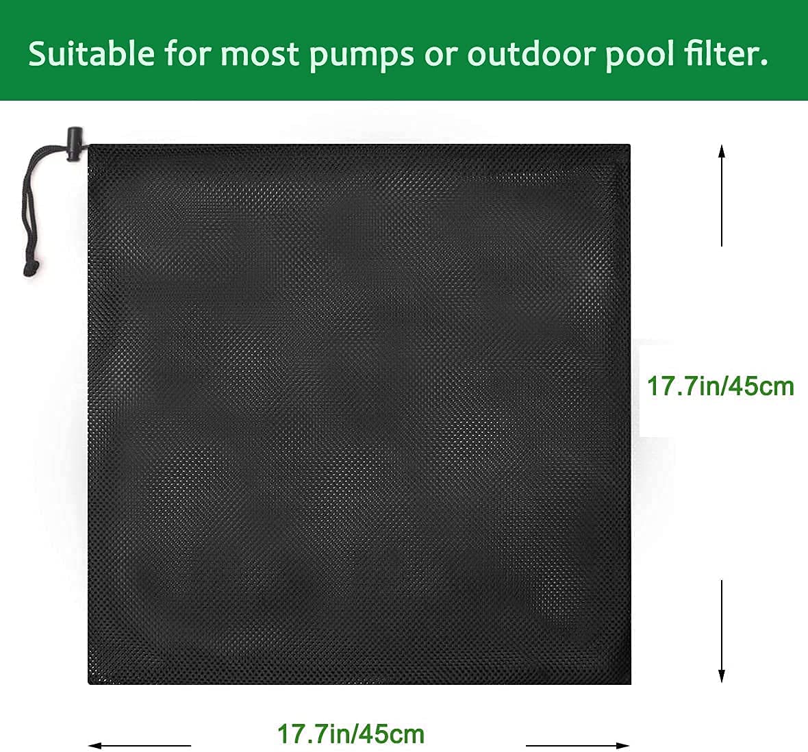 17.7"x 17.7" Large Pump Barrier Bag, Pond Pump Filter Bag